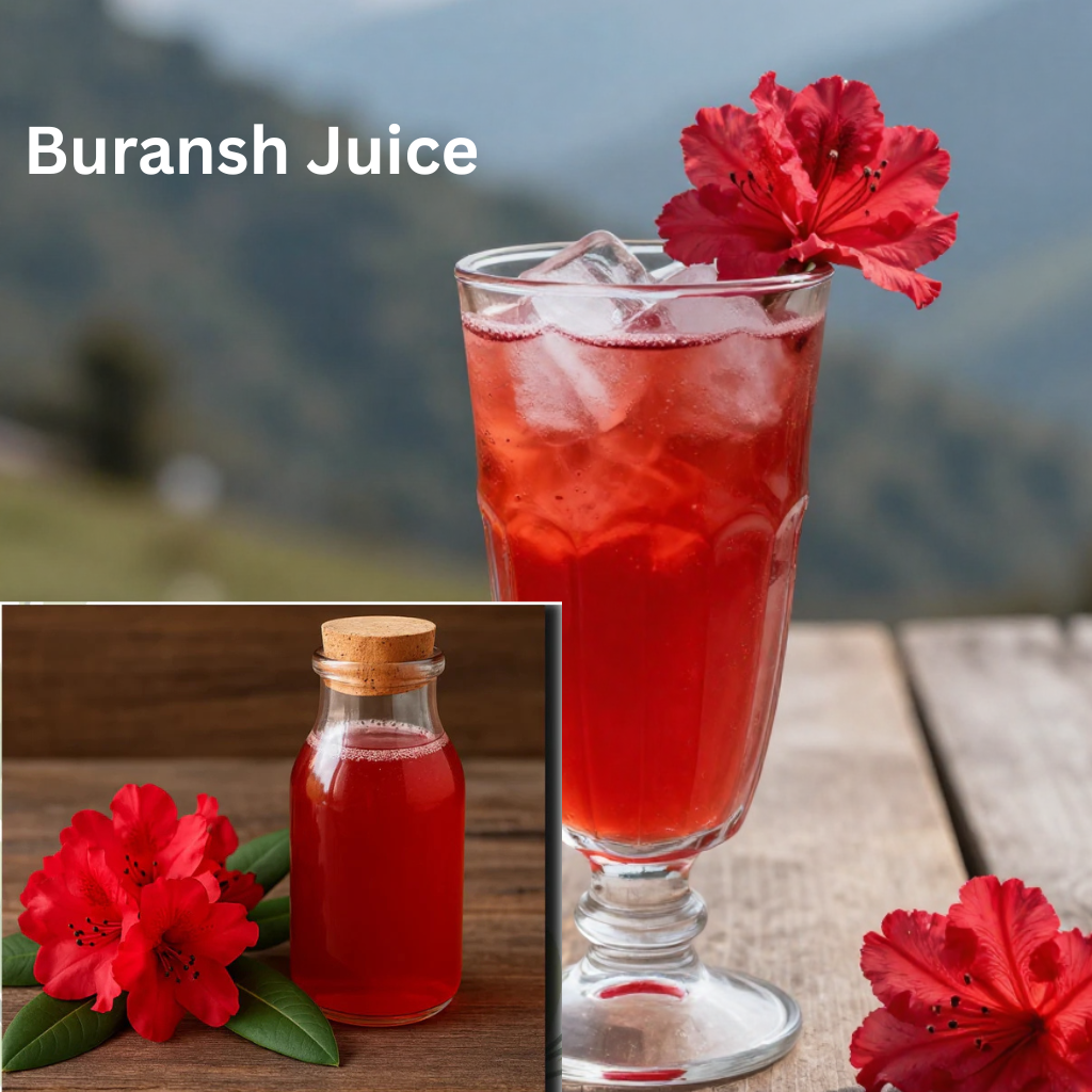 Wild Himalayan Buransh (Rhododendron) Juice – 100% Organic & Hand-Pressed